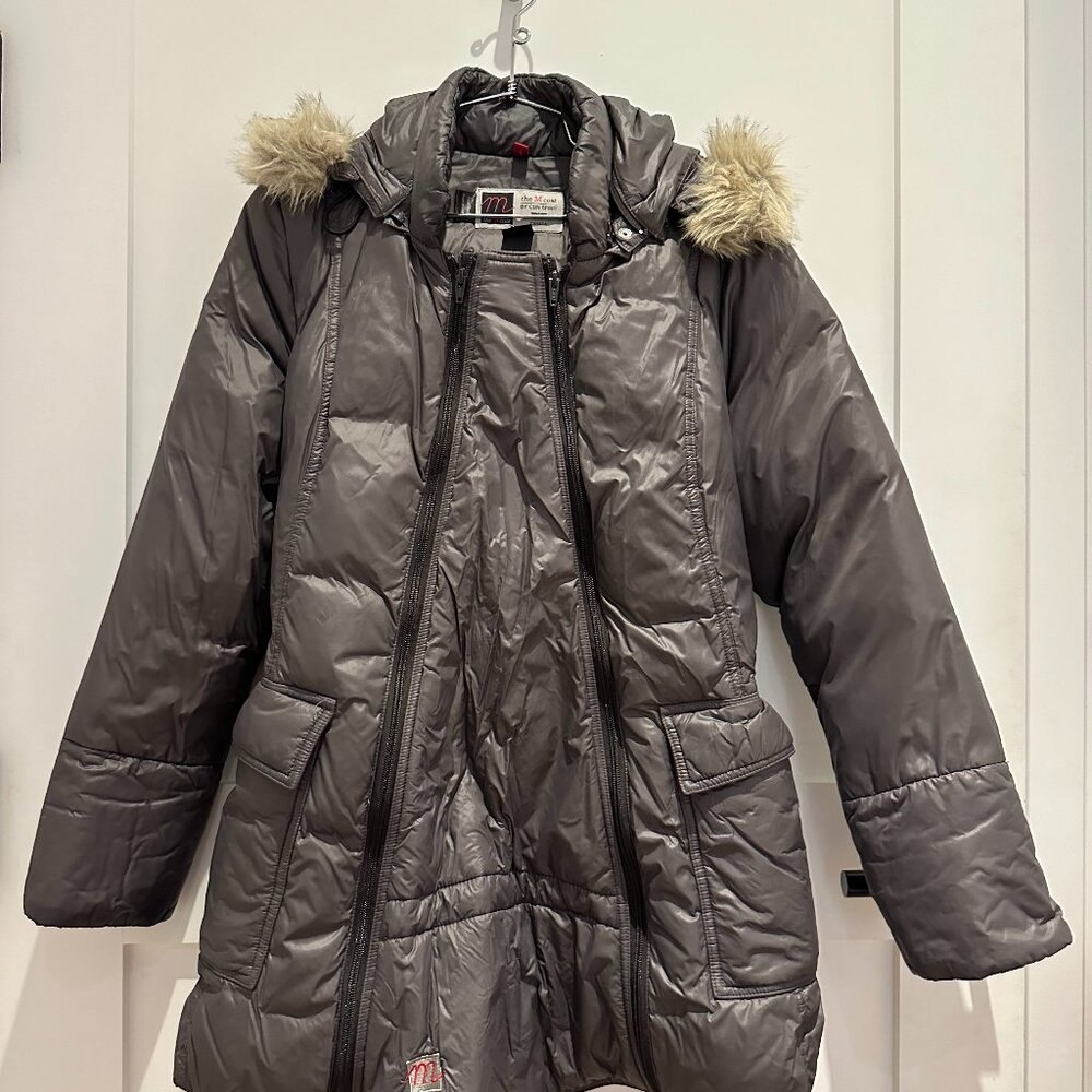 The M Coat Down Maternity and Baby Wearing Coat size Medium